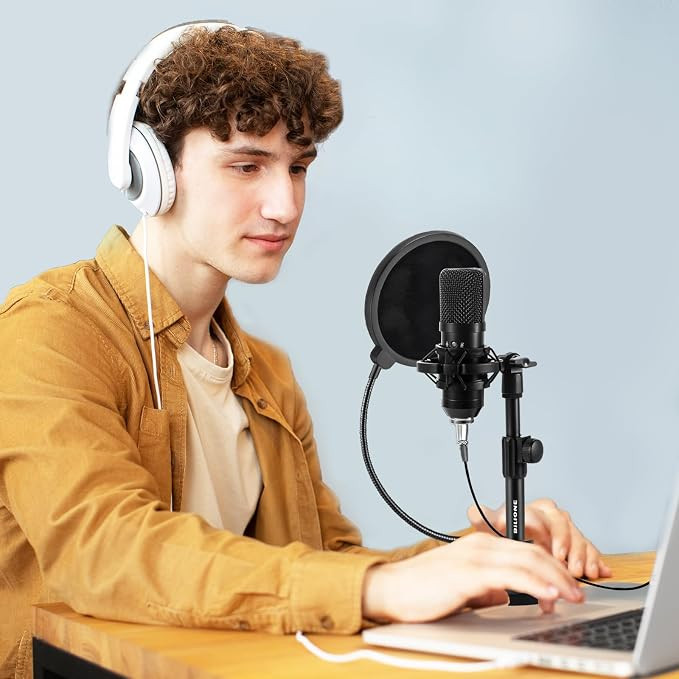 Desktop Microphone Stand, Mic Stand Kit for Desk