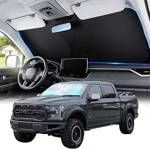 Window Shades for Car Windshield - Foldable Car Window Shades, 210T Reflective
