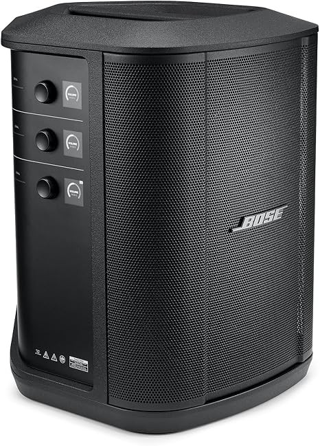 Bose S1 Pro+ All-in-One Powered, Wireless PA System, Multiple Positioning Options, Ergonomic Carry Handle, Up to 11 Hours of Playtime, Black