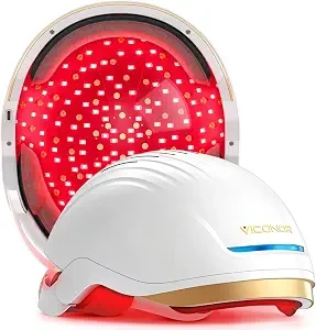 Hair Growth System: Red Light Therapy for Hair Growth Laser Cap - FDA Cleared Laser Therapy Device; Low Level Laser Therapy (LLLT) Device for Home Use, Hands