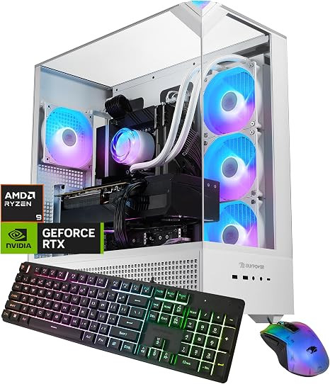iBUYPOWER Element Gaming PC Desktop Computer AMD Ryzen 9 7900X CPU, NVIDIA GeForce RTX 5070 12GB GPU, 32GB DDR5 RAM, 1TB NVMe SSD, Windows 11 Home, Gamer Keyboard and Mouse - EWA9N5702