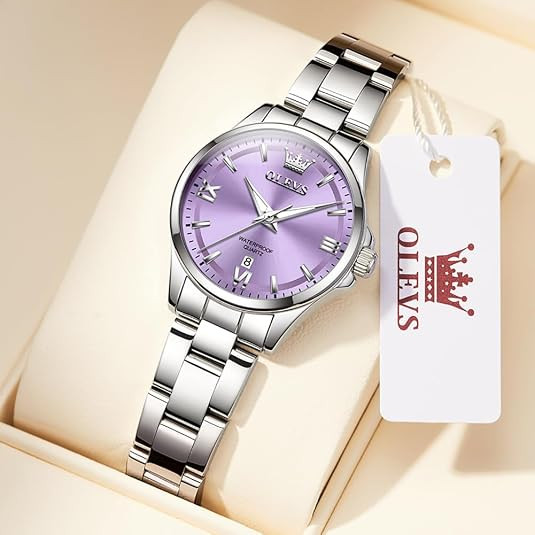 OLEVS Watch Women Luxury Dainty Dress Waterproof Quartz
