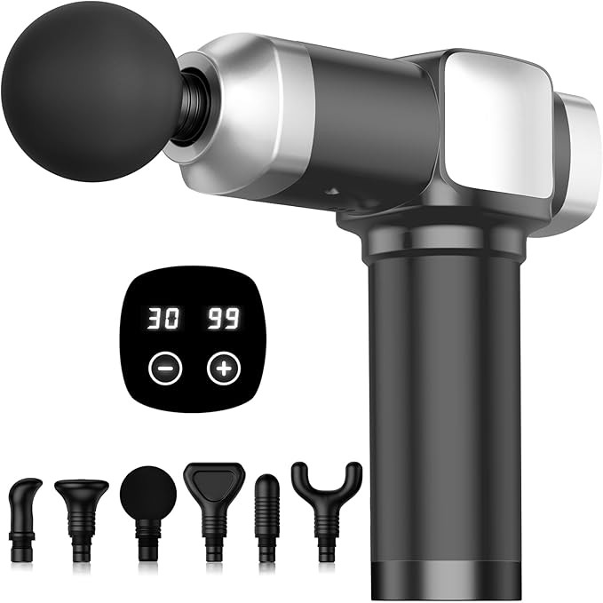 Massage Gun Deep Tissue, Handheld Percussion Muscle Massager for Back