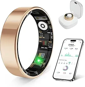 Smart Ring New Health Tracker, IP68 Waterproof, iOS/Android Compatible, Sleep, Exercise & Health Monitoring