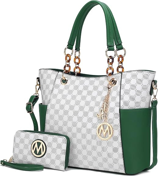 J’OMOR by Mia Tote Bag for Women, Handbag Set with Wallet Top-Handle Bag Vegan Leather Purse