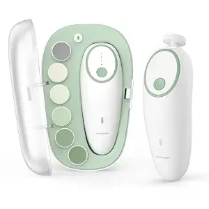Momcozy Baby Nail File Electric, Gentle Night Light Baby Nail Trimmer