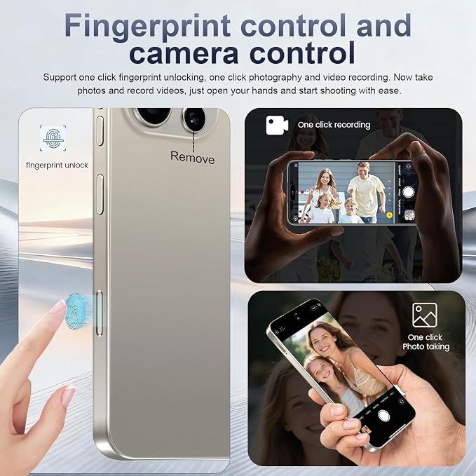 I25 Ultra Unlocked Phone 16+1TB,Built in Pen The Phone,Battery 7000mAh 6.99" HD Screen,Android 14 Smartphone,Face ID/5G/Fingerprint Lock/Dual SIM/GPS (Gold, 16+1TB)