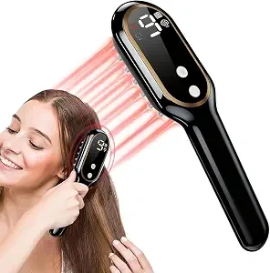 Laser Hair Growth Comb, 650nm Red Light Therapy, Black